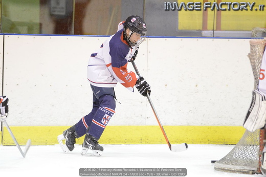 2015-02-07 Hockey Milano Rossoblu U14-Aosta 0139 Federico Tozzi